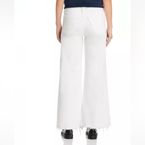 MOTHER THE ROLLER FRAY HIGH RISE WIDE LEGS JEANS IN FAIREST THEM ALL S. 33P - Picture 5 of 9